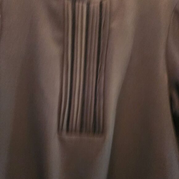 Zara Flare Shift Mini Cocktail Dress Women's Size M Black Long Sleeve Polyester - Picture 7 of 11